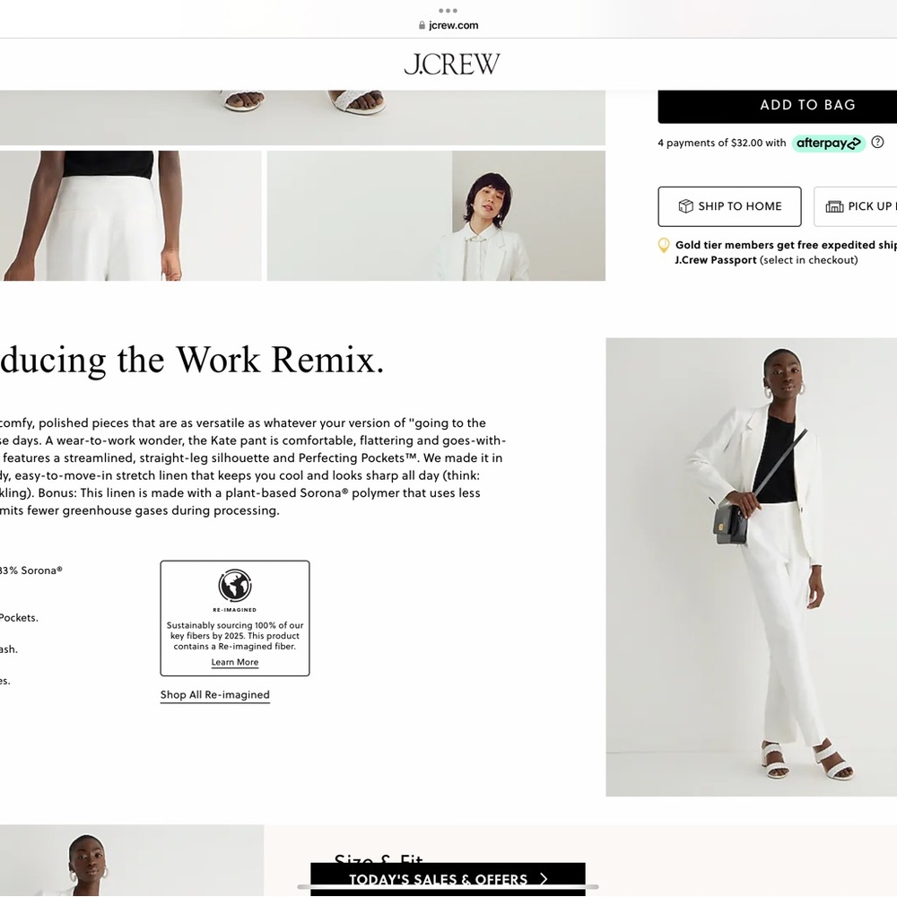 JCrew linen pants